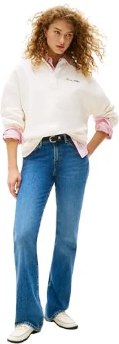 Tommy Hilfiger ▫️ Calças de ganga para mulher, modelo FLO Bootcut, cintura média 4