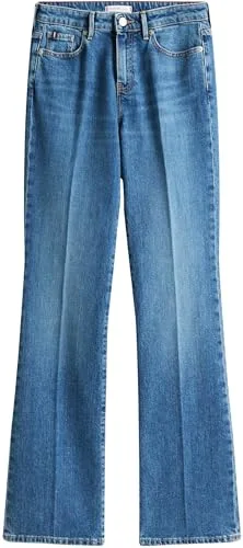 Tommy Hilfiger ▫️ Calças de ganga para mulher, modelo FLO Bootcut, cintura média 5