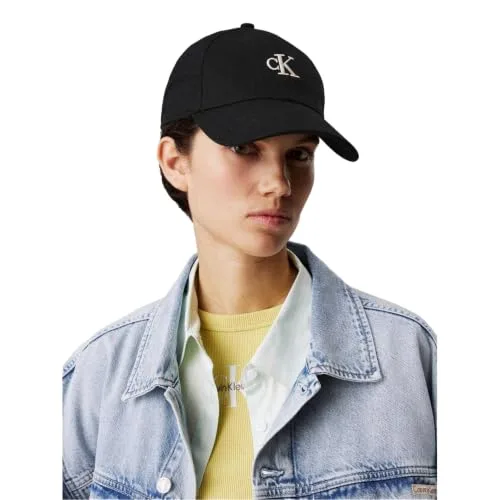 Calvin Klein ▫️ Boné de basebol com bordado monograma Lv04k5024g - Boné para mulher 3