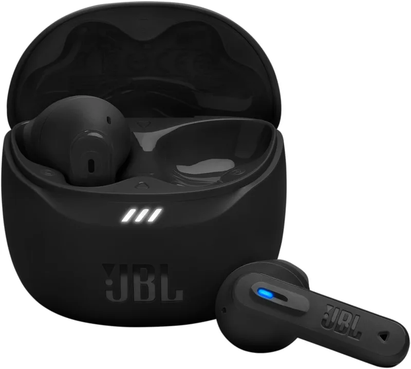 JBL ▫️ Tune Flex 2, Auscultadores sem fios Bluetooth e cancelamento de ruído. Até 48 horas de autonomia da bateria, resistente à água e ao pó IP54, ligação multiponto, design ergonómico e aberto, preto