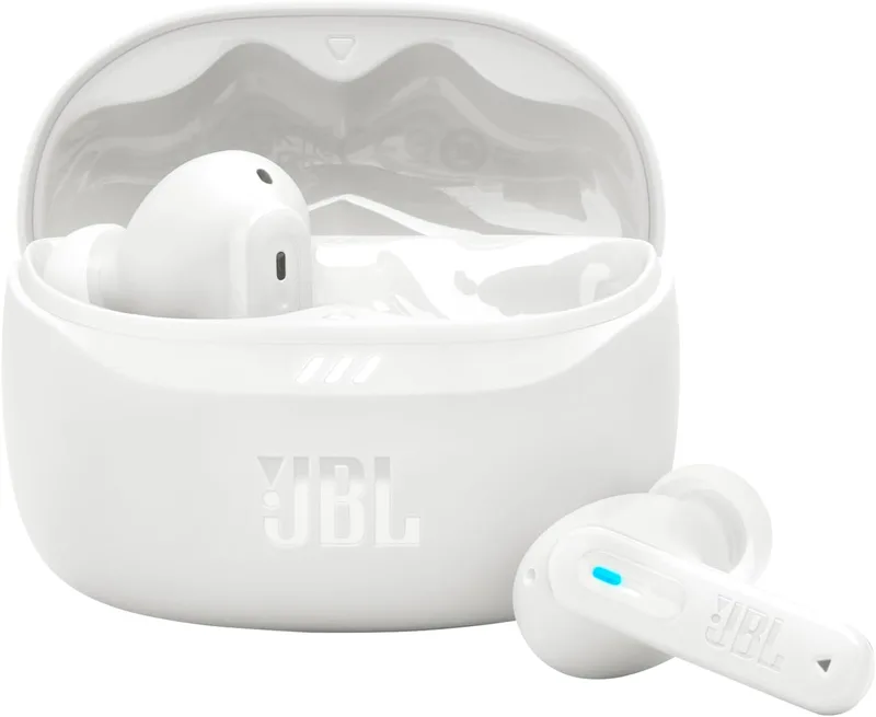 JBL ▫️ Tune Beam 2, Auscultadores com Cancelamento de Ruído, Branco