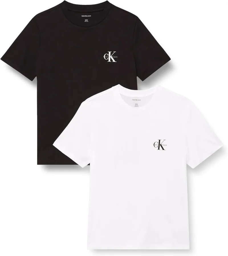 Calvin Klein ▫️ Women's Logo Tee 2-Pack Short Sleeve Round Neck T-Shirts