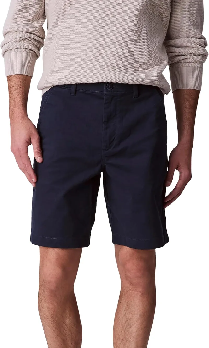 Calvin Klein ▫️ Calças Chinos Curtas para Homem Classic Cotton até ao joelho