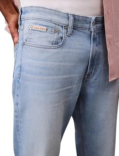 Calvin Klein ▫️ Slim Lt WT Zander Lt Blue Jean Lv04rc757g - Calças de ganga para homem 4