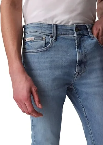 Calvin Klein ▫️ Calças de ganga para homem, modelo Arrow Stone, corte skinny 4