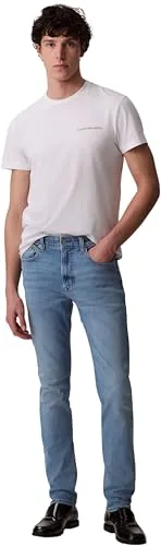 Calvin Klein ▫️ Calças de ganga para homem, modelo Arrow Stone, corte skinny 5