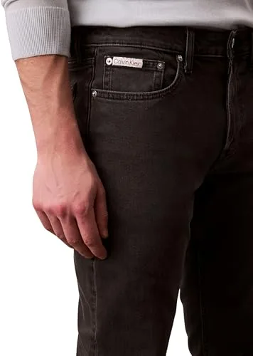 Calvin Klein ▫️ Calças de ganga para homem Essential Black Slim Fit 4