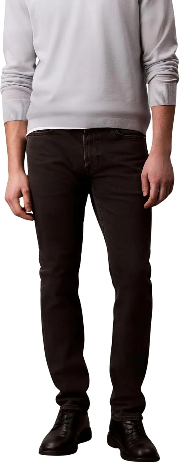 Calvin Klein ▫️ Calças de ganga para homem Essential Black Slim Fit