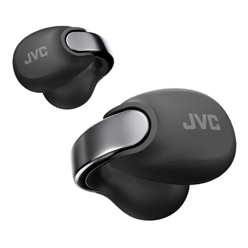 JVC ▫️ Auscultadores sem fios Bluetooth | 24 horas de autonomia e carregamento rápido | Auscultadores de orelha aberta | Leves e resistentes à água | Auscultadores desportivos com classificação IPX4 e controlo tátil - HA-NP1T Preto 3