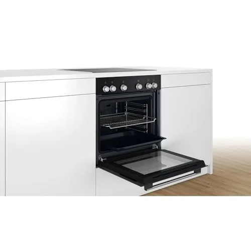 Bosch ▫️ HND611LS62 - Conjunto de cozinha encastrável (60 x 60 cm, ar quente 3D, hidrólise, ecrã LED e placa elétrica NKN645GA2E, zona de grelhados, calor residual, moldura em aço inoxidável) 6