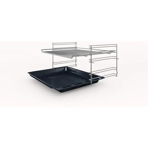 Bosch ▫️ HND611LS62 - Conjunto de cozinha encastrável (60 x 60 cm, ar quente 3D, hidrólise, ecrã LED e placa elétrica NKN645GA2E, zona de grelhados, calor residual, moldura em aço inoxidável) 7