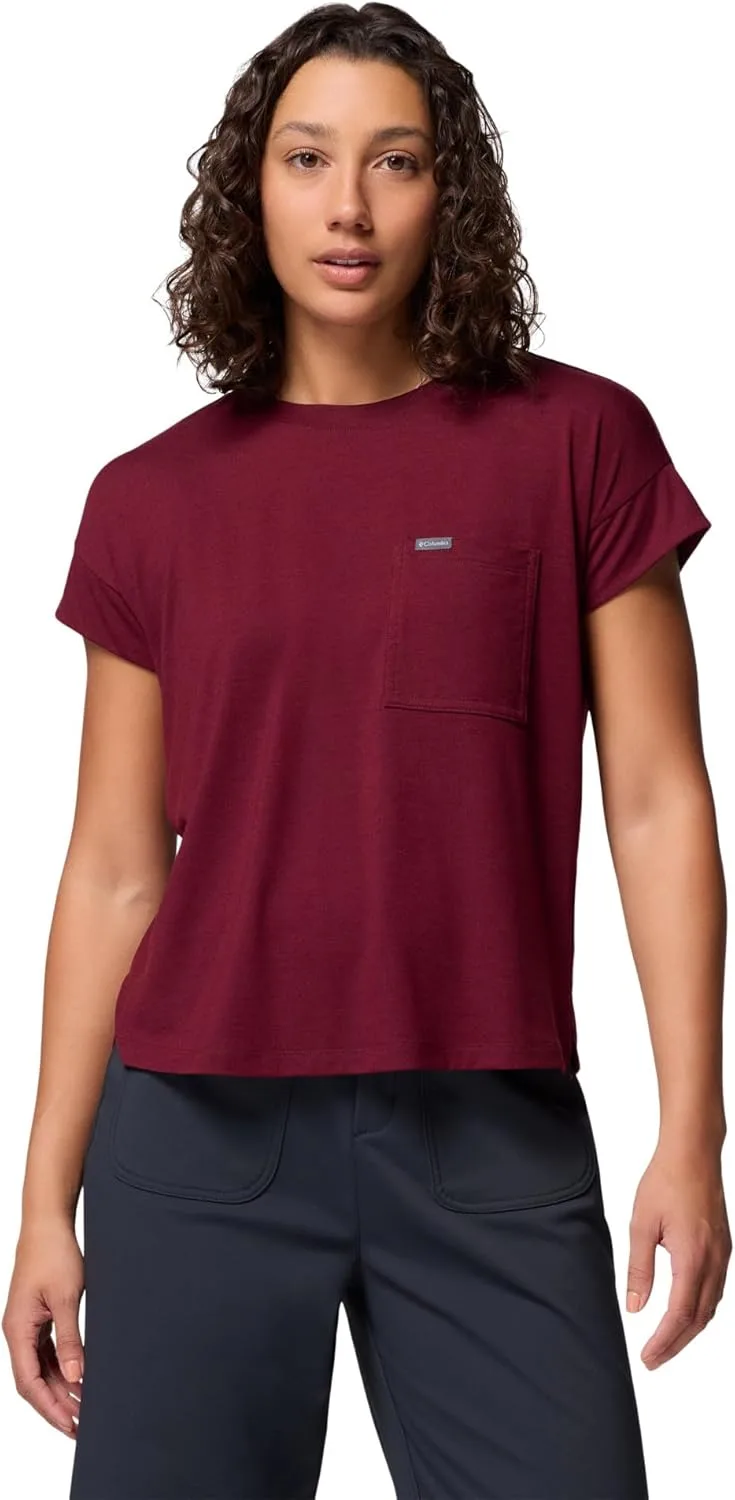 Columbia ▫️ Daniela Falls Short Sleeve Top de manga curta para mulher
