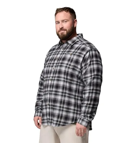 Columbia ▫️ Camisa Cornell Woods de flanela de manga comprida para homem 3