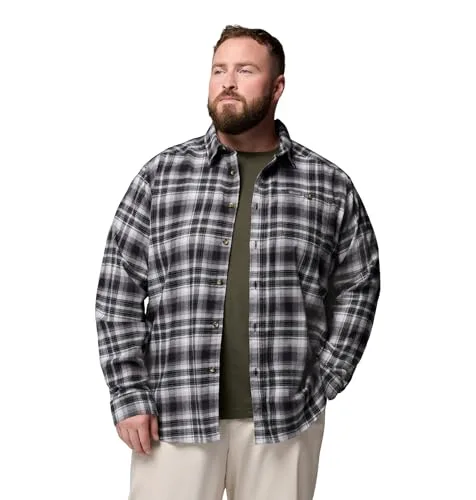 Columbia ▫️ Camisa Cornell Woods de flanela de manga comprida para homem 4