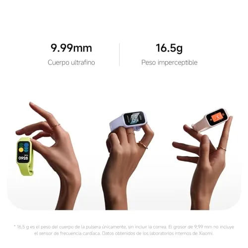 XIAOMI ▫️ Smart Band 9 Active - Pulseira de atividade, autonomia de até 18 dias, ecrã TFT de 1,47" com taxa de atualização de 60 Hz, 5 ATM, aplicação Mi Fitness, Preto (Versão ES) 4
