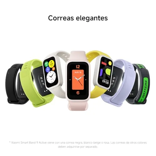 XIAOMI ▫️ Smart Band 9 Active - Pulseira de atividade, autonomia de até 18 dias, ecrã TFT de 1,47" com taxa de atualização de 60 Hz, 5 ATM, aplicação Mi Fitness, Preto (Versão ES) 5
