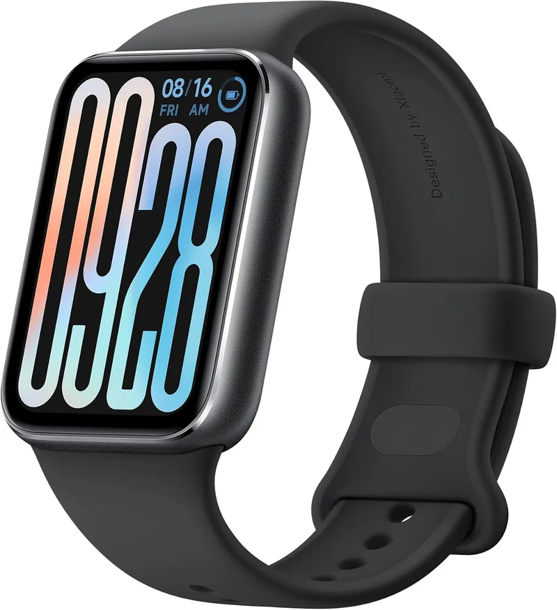 XIAOMI ▫️ Smart Band 9 Pro - Monitor de atividade, autonomia da bateria até 21 dias, ecrã AMOLED de 1,74" com taxa de atualização de 60 Hz, 5ATM, aplicação Mi Fitness, preto (versão EN)