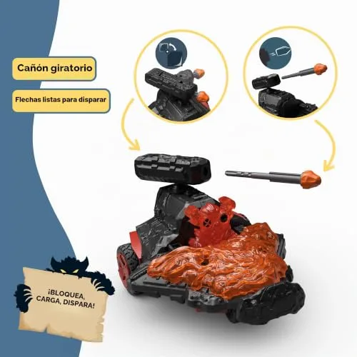 Schleich ▫️ 42663 Veículo a jato da Lava com minifigura, a partir dos 7 anos, ELDRADOR Creatures - conjunto de brinquedos, 15 peças 3