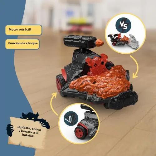 Schleich ▫️ 42663 Veículo a jato da Lava com minifigura, a partir dos 7 anos, ELDRADOR Creatures - conjunto de brinquedos, 15 peças 4