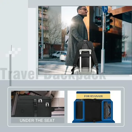Yankony ▫️ Mochila de viagem para cabine de avião 40x20x25 para a Ryanair, 20 L 2