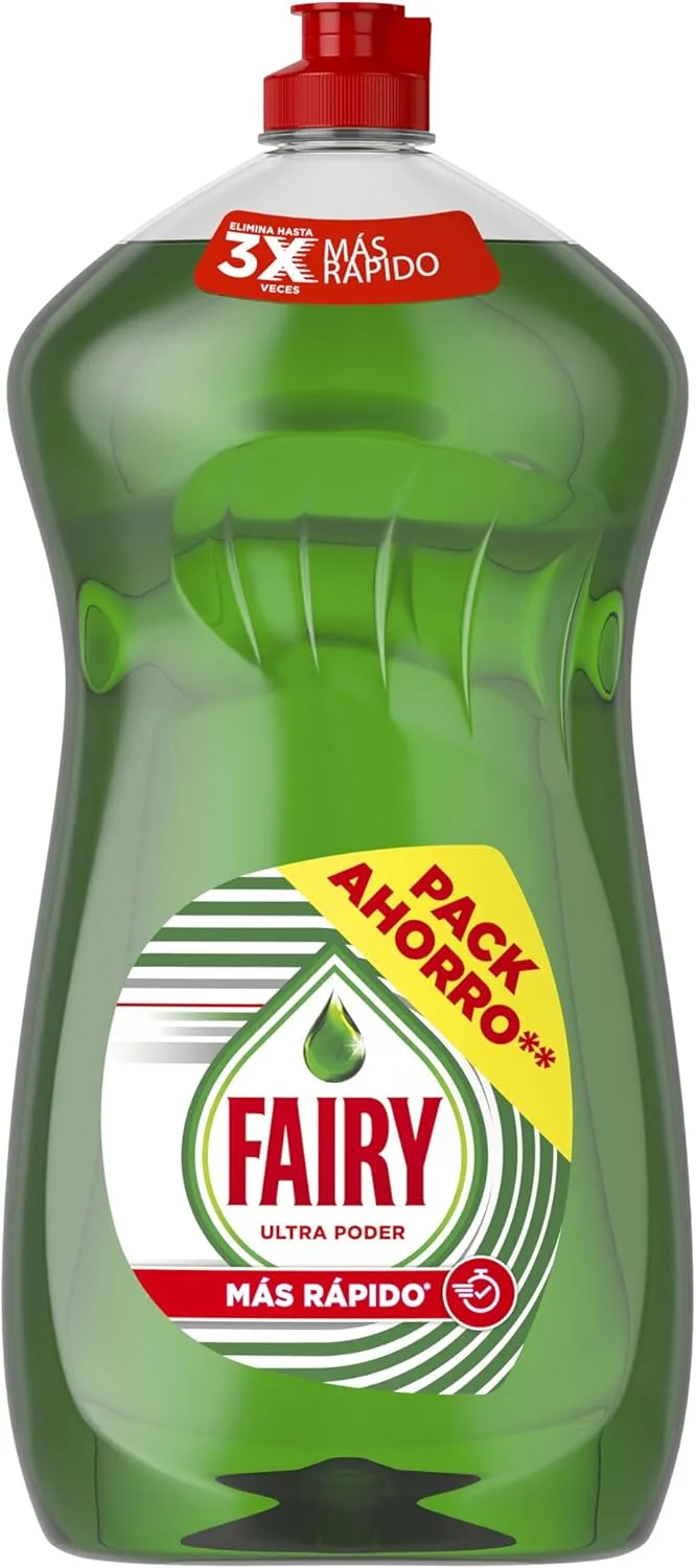 FAIRY ▫️ Ultra Original Dishwashing Liquid 1250ML Fórmula eficaz para a lavagem da loiça deixa a loiça brilhante, com um impressionante poder anti-gordura