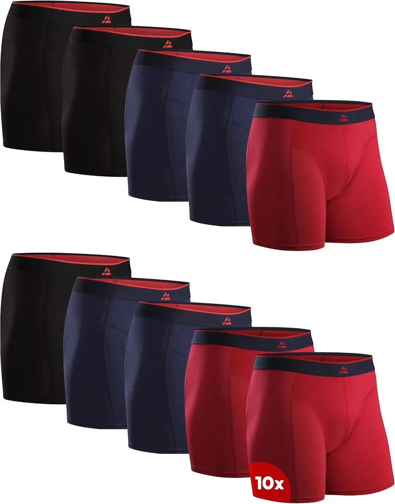 DANISH ENDURANCE ▫️ Boxers de Bambu para Homem, Suaves e Elásticos, Embalagens de 6 e 10