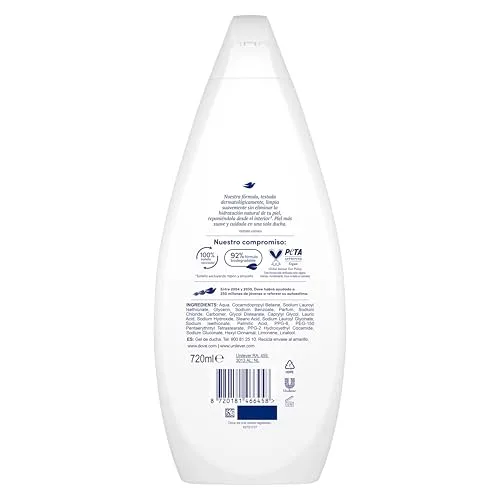 Dove ▫️ Gel de banho hidratante : limpeza suave para uma pele macia, 720 ml 2