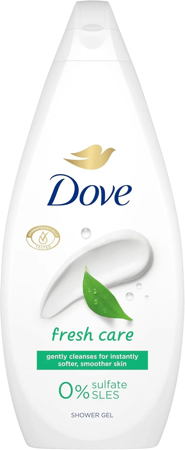 Dove ▫️ Gel de banho Cuidado Fresco: limpeza suave para uma pele macia, 720 ml