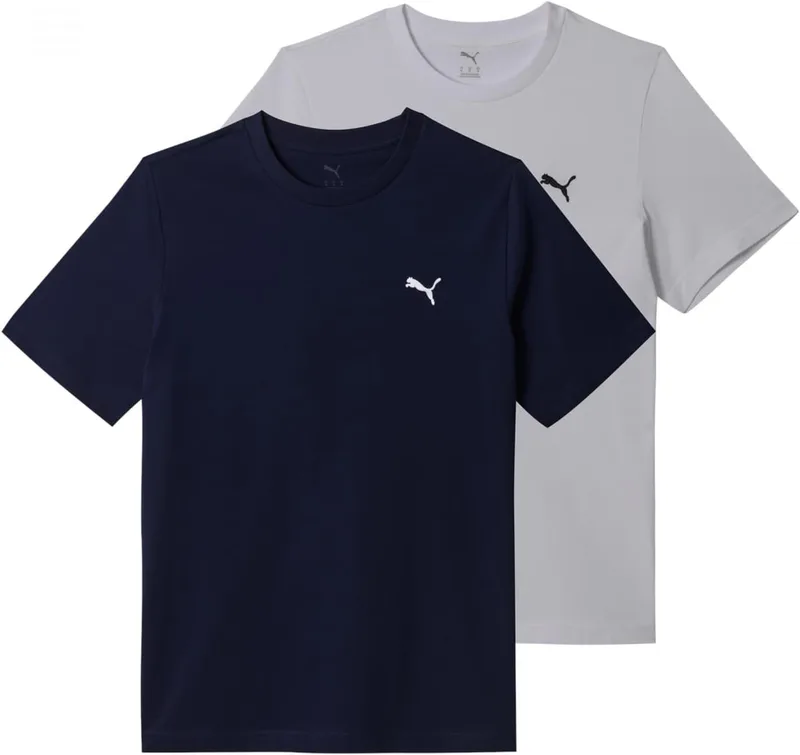 PUMA ▫️ ESS Logo tee Multipack M Camisolas unissexo para adulto