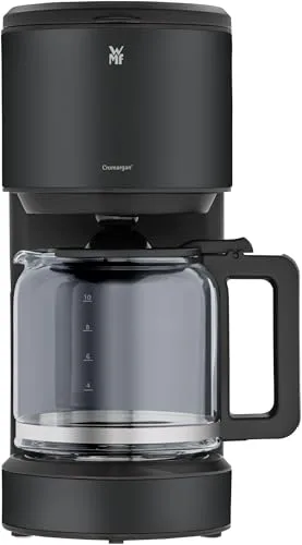 WMF ▫️ Stelio Aroma - Máquina de café de filtro com jarro de vidro, café de filtro, 10 chávenas, máquina de café em aço inoxidável, sistema antigotejamento, placa de aquecimento, desligamento automático, 1000 W, preto mate 2