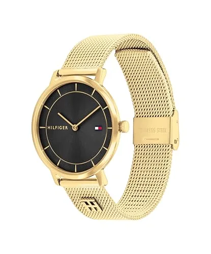 Tommy Hilfiger ▫️ Relógio analógico de quartzo para mulher, da coleção Tea, com bracelete em malha de aço inoxidável 2
