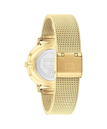 Tommy Hilfiger ▫️ Relógio analógico de quartzo para mulher, da coleção Tea, com bracelete em malha de aço inoxidável 3