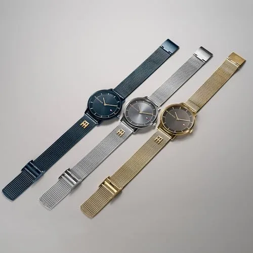 Tommy Hilfiger ▫️ Relógio analógico de quartzo para mulher, da coleção Tea, com bracelete em malha de aço inoxidável 5