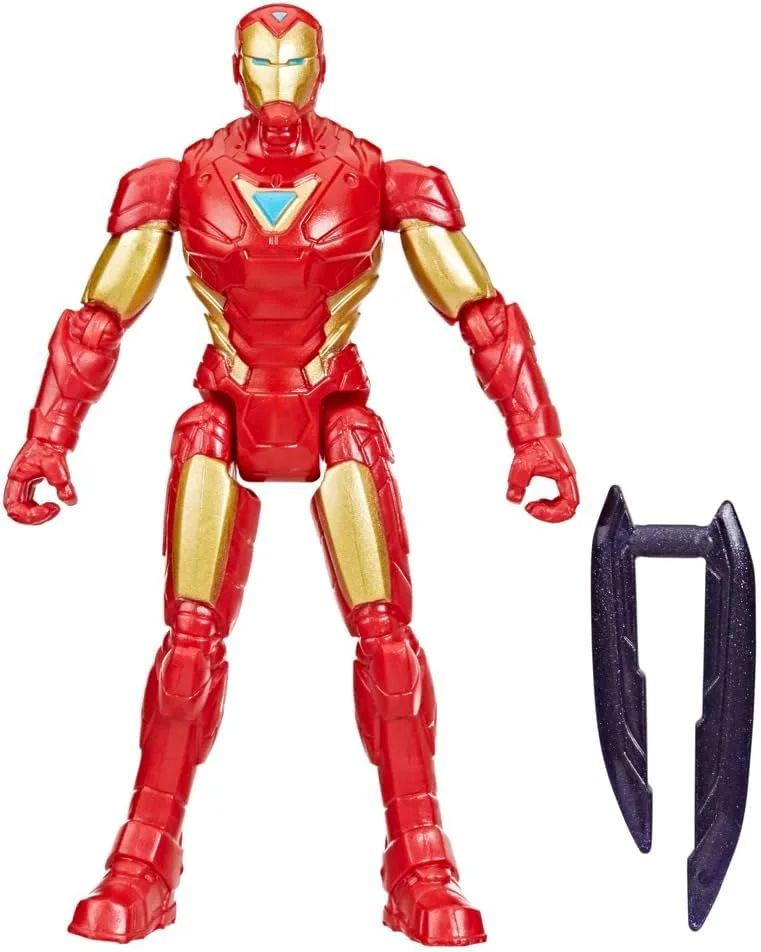 Marvel ▫️ Hasbro Angers Epic World of Action, Anti-Venom Iron Man, Figura de ação colecionável, Armadura vermelha e dourada, Acessório, Presente para meninos e meninas a partir dos 4 anos, Jogo de ação