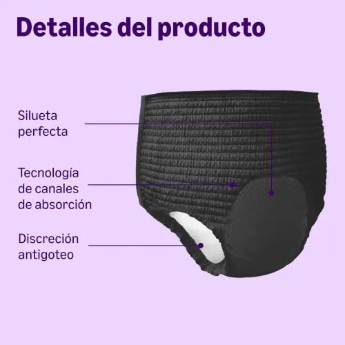 by Amazon ▫️ da Amazon Calças de senhora, tamanho médio - 40 unidades (4 embalagens de 10), preto 3