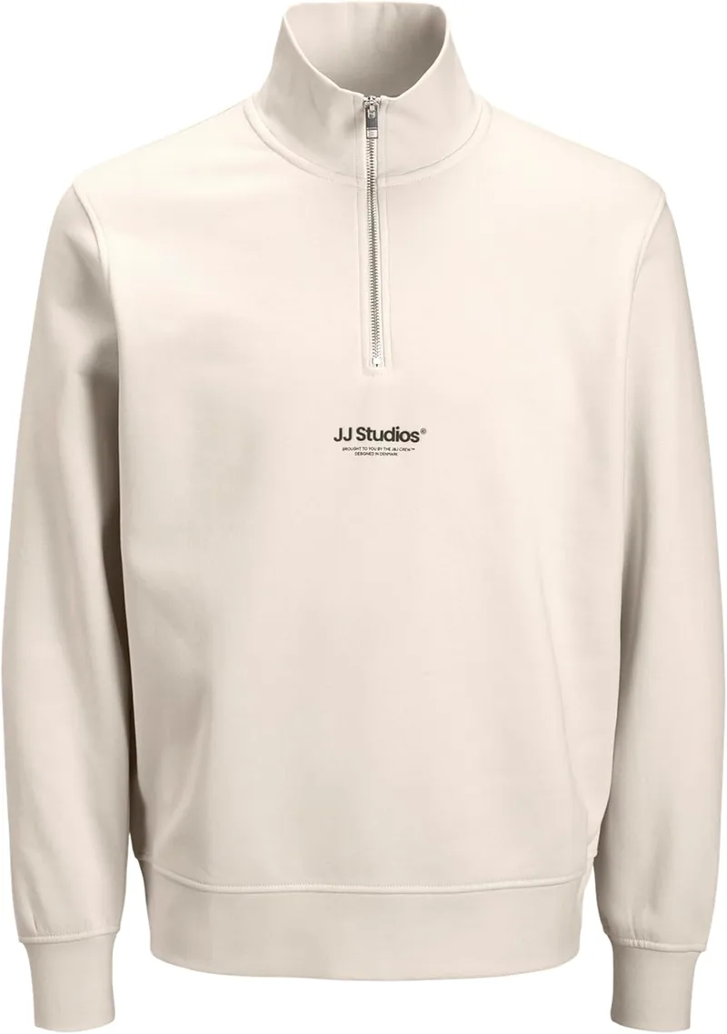 JACK & JONES ▫️ Sweat Quarter Zip Jjesoho Sweatshirt Hn Noos Jnr com fecho de correr para homem