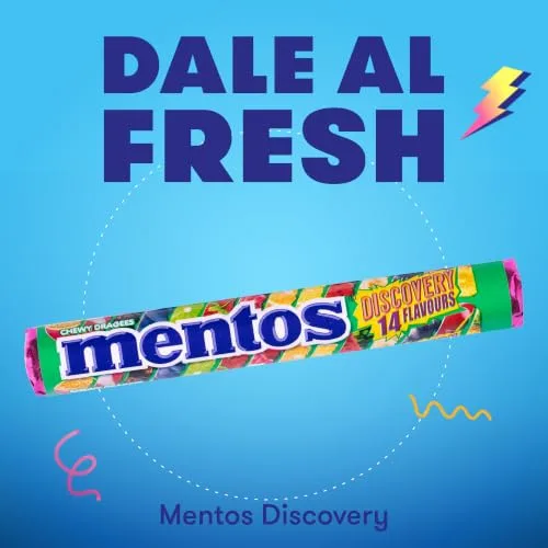 Mentos ▫️ Discovery Roll, Pastilhas para mastigar, Sabores variados, Embalagem de 20 unidades 3