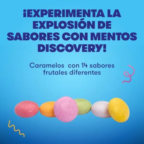 Mentos ▫️ Discovery Roll, Pastilhas para mastigar, Sabores variados, Embalagem de 20 unidades 4