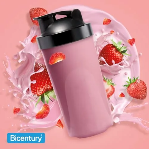 Bicentury ▫️ Batido Completo Substituto de Refeição, Sabor a Morango, Rico em Proteínas, Baixo em Gorduras, Um batido equivale a uma refeição completa, 436 g, 16 porções 3