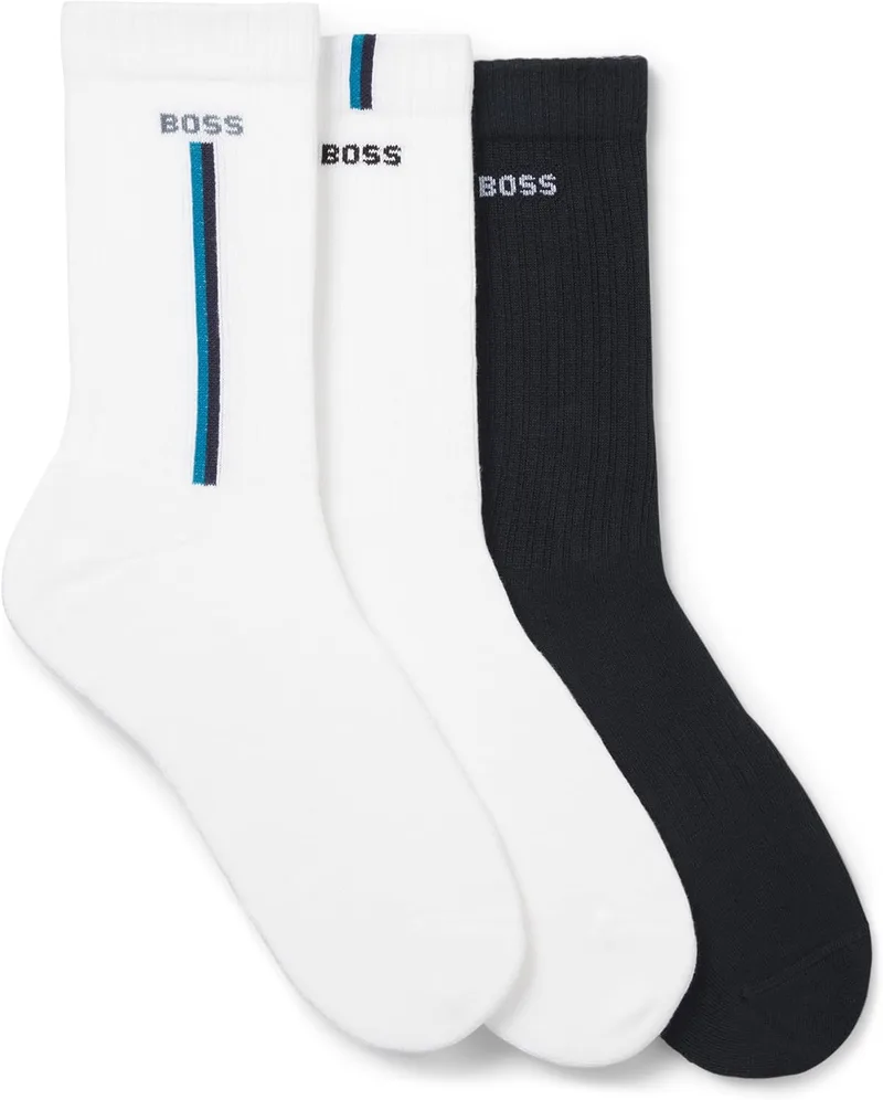 BOSS 3pqs Verticalline VB 10272302 Meias curtas, 960Aberto Diversos, 39-42 Homens