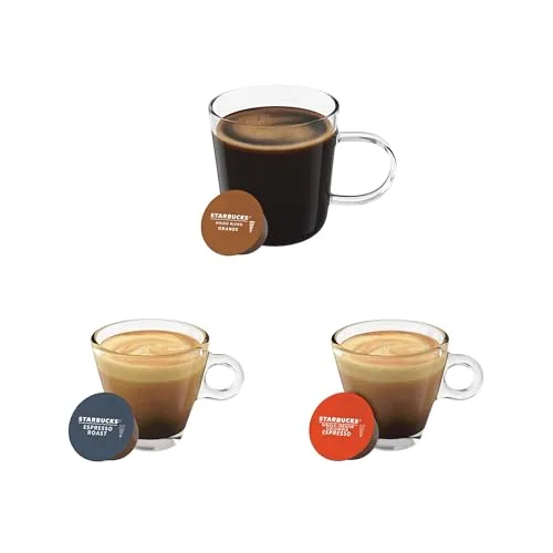 STARBUCKS ▫️ Pacote Variado de Café Preto da Nescafé Dolce Gusto, Cápsulas de Café 6 x 12 (72 Cápsulas) - Exclusivo da Amazon, Pacote Variado Black Cup (House Blend) 4