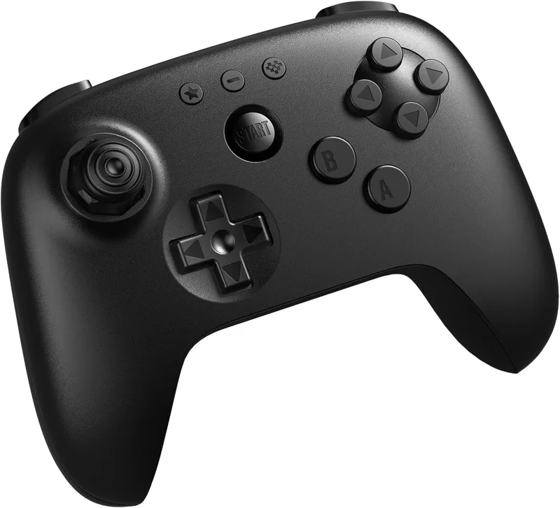 8Bitdo ▫️ Controlador Bluetooth 64 para Analogue 3D, Switch, Windows e Android (Preto)