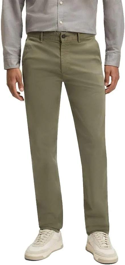 BOSS ▫️ HUGO Calças Chinos Casual de corte justo - Calças de homem