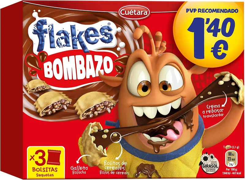Cuétara ▫️ Flakes Bombazo, 105 g