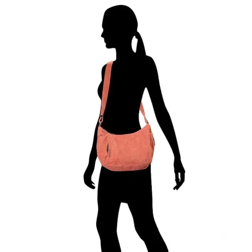 Mandarina Duck ▫️ Hunter Velvet Hobo, Mulher, Winter Rose 2