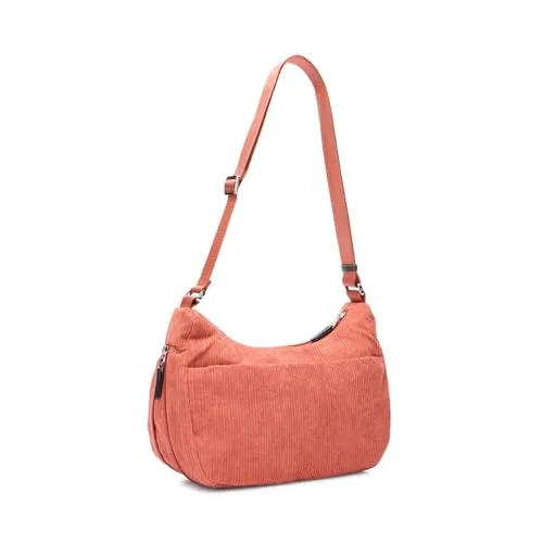 Mandarina Duck ▫️ Hunter Velvet Hobo, Mulher, Winter Rose 3