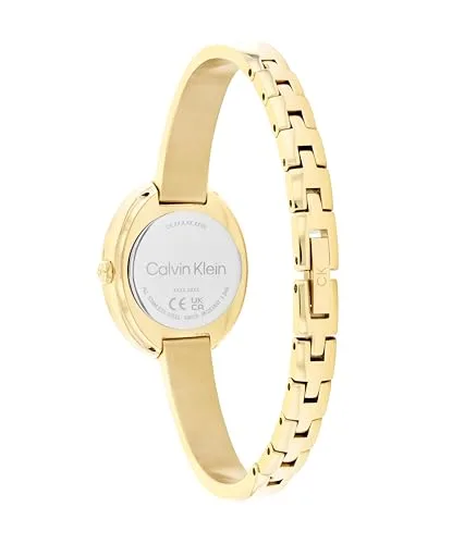 Calvin Klein ▫️ Relógio analógico para mulher da coleção Twisted Bezel, com bracelete em aço inoxidável 3