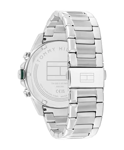 Tommy Hilfiger ▫️ Relógio analógico multifunções de quartzo para homem, com bracelete em aço inoxidável, silicone ou couro 3