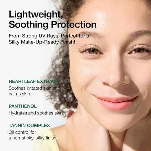 Anua ▫️ Heartleaf Silky Moisture creme solar FPS 50 PA++++, protetor solar para o rosto, base de maquilhagem, niacinamida, sem fragrância, essenciais de viagem, não deixa a pele esbranquiçada, cuidados de pele coreanos, 50 ml 4