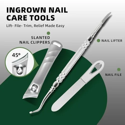 VANWIN ▫️ Cortadores de unhas para idosos, unhas grossas, cortadores de unhas grandes para homens com abertura ampla, cortadores de unhas encravadas resistentes com cabo comprido, cortador de unhas inclinado e afiado 7